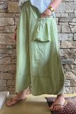 Arbi Gingham Pocket Culotte Pant Soft Olive